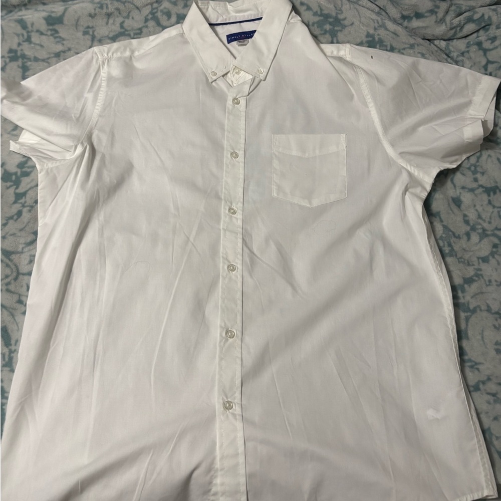 Men's White Button-Up Shirt